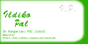 ildiko pal business card