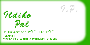 ildiko pal business card